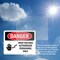 Signmission High Voltage Authorized Personnel Only Danger Sign, Vinyl Decal, 14in W x 10in L, 2PK OS-2PACK-DS-D-1014-L-1340 - alternate 4